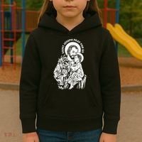 St Joseph and Jesus Pray for Us Catholic Saints Kids Hoodie thumb 3