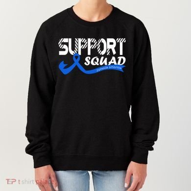 Support Juvenile Arthritis Awareness Squad Ribbon Blue Funny Gift Women's Sweatshirt