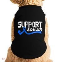 Support Juvenile Arthritis Awareness Squad Ribbon Blue Funny Gift Doggie Tank thumb 0