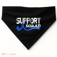 Support Juvenile Arthritis Awareness Squad Ribbon Blue Funny Gift USA-Made Doggie Bandana thumb 0