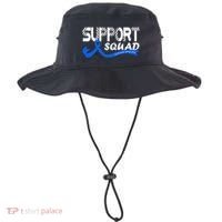 Support Juvenile Arthritis Awareness Squad Ribbon Blue Funny Gift Bucket Hat thumb 0