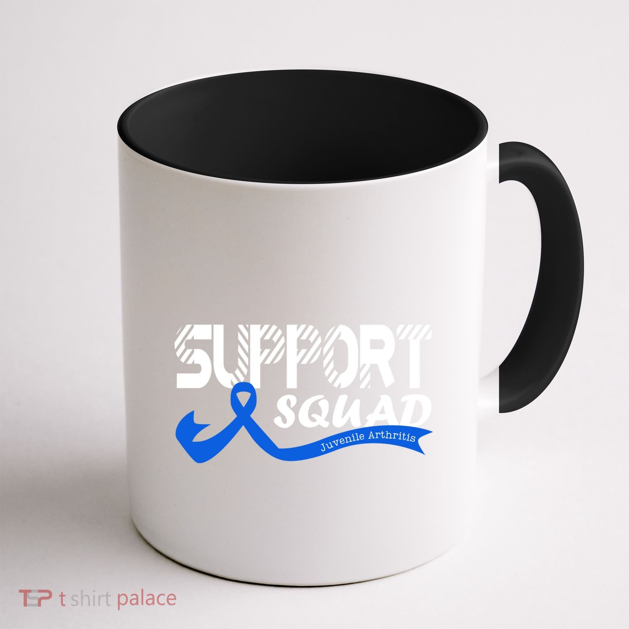 Support Juvenile Arthritis Awareness Squad Ribbon Blue Funny Gift Coffee Mug