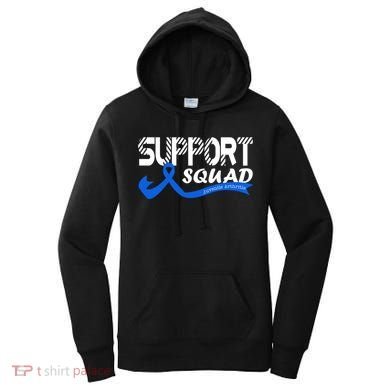 Support Juvenile Arthritis Awareness Squad Ribbon Blue Funny Gift Women's Hoodie