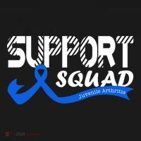 Support Juvenile Arthritis Awareness Squad Ribbon Blue Funny Gift Women's Hoodie thumb 2