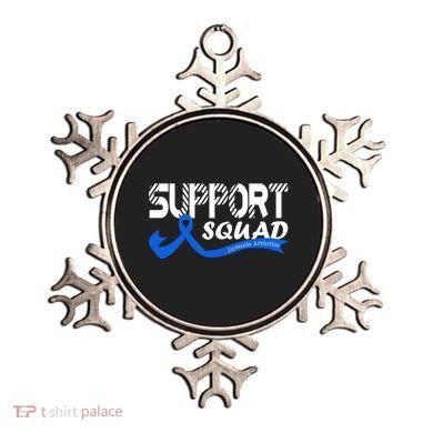 Support Juvenile Arthritis Awareness Squad Ribbon Blue Funny Gift Ornament