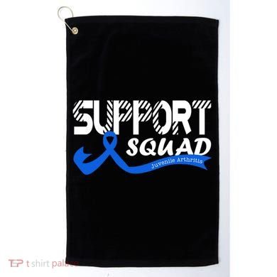 Support Juvenile Arthritis Awareness Squad Ribbon Blue Funny Gift Golf Towel