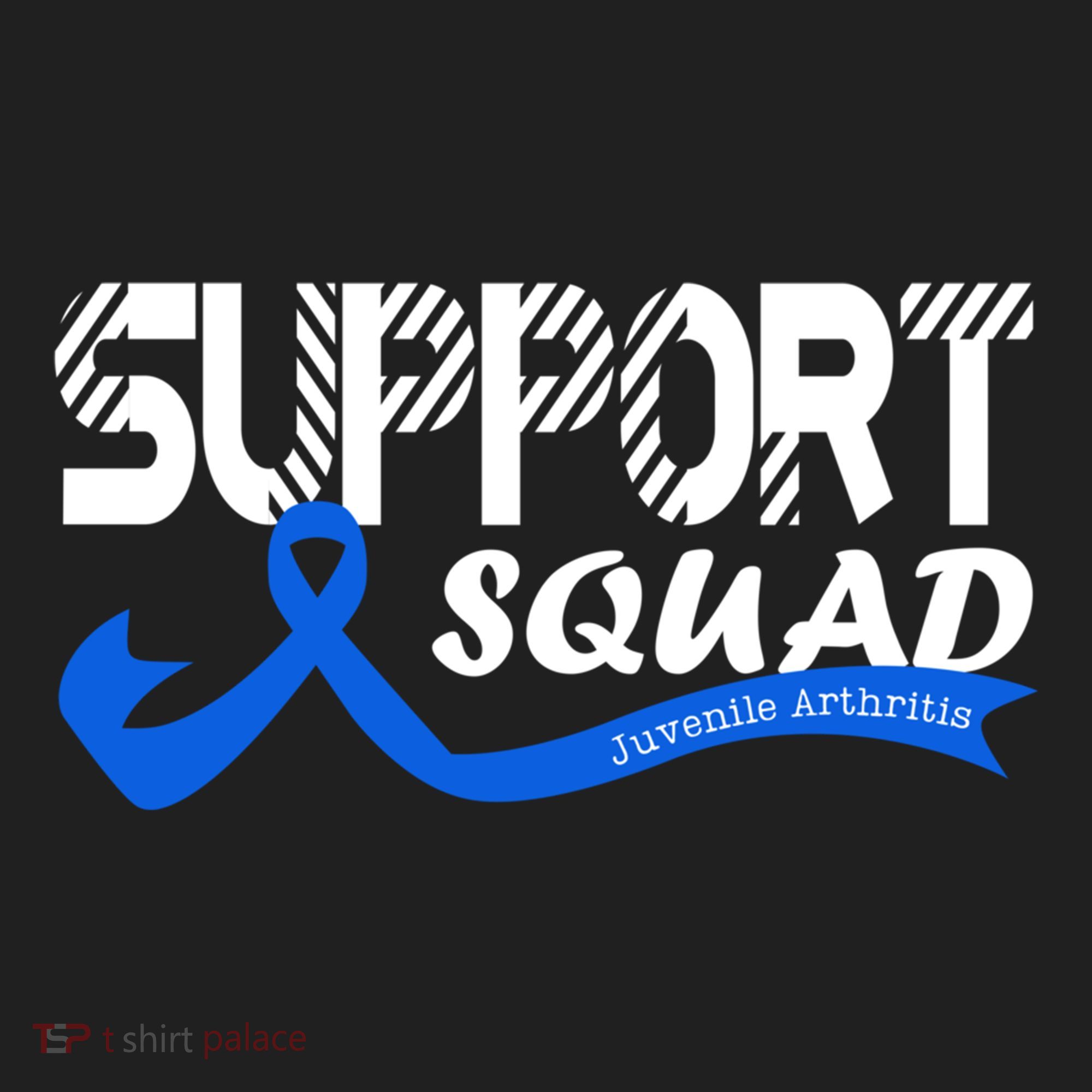 Support Juvenile Arthritis Awareness Squad Ribbon Blue Funny Gift Golf Towel