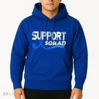 Support Juvenile Arthritis Awareness Squad Ribbon Blue Funny Gift Hoodie thumb 2
