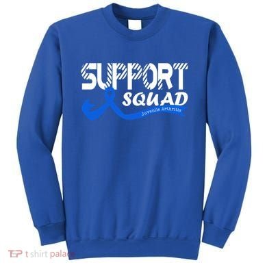 Support Juvenile Arthritis Awareness Squad Ribbon Blue Funny Gift Sweatshirt