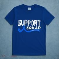 Support Juvenile Arthritis Awareness Squad Ribbon Blue Funny Gift T-Shirt thumb 5