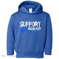 Support Juvenile Arthritis Awareness Squad Ribbon Blue Funny Gift Toddler Hoodie thumb 0