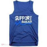 Support Juvenile Arthritis Awareness Squad Ribbon Blue Funny Gift Tank Top thumb 0