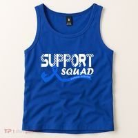 Support Juvenile Arthritis Awareness Squad Ribbon Blue Funny Gift Tank Top thumb 2