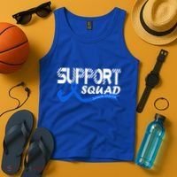 Support Juvenile Arthritis Awareness Squad Ribbon Blue Funny Gift Tank Top thumb 4