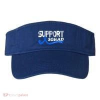 Support Juvenile Arthritis Awareness Squad Ribbon Blue Funny Gift Visor thumb 0
