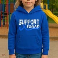 Support Juvenile Arthritis Awareness Squad Ribbon Blue Funny Gift Kids Hoodie thumb 3
