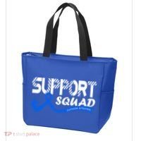 Support Juvenile Arthritis Awareness Squad Ribbon Blue Funny Gift Tote Bag thumb 3