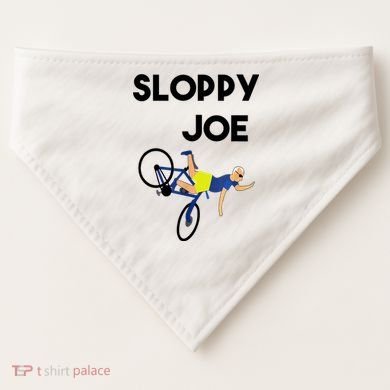 Sloppy Joe Bicycle Funny Sarcastic USA-Made Doggie Bandana