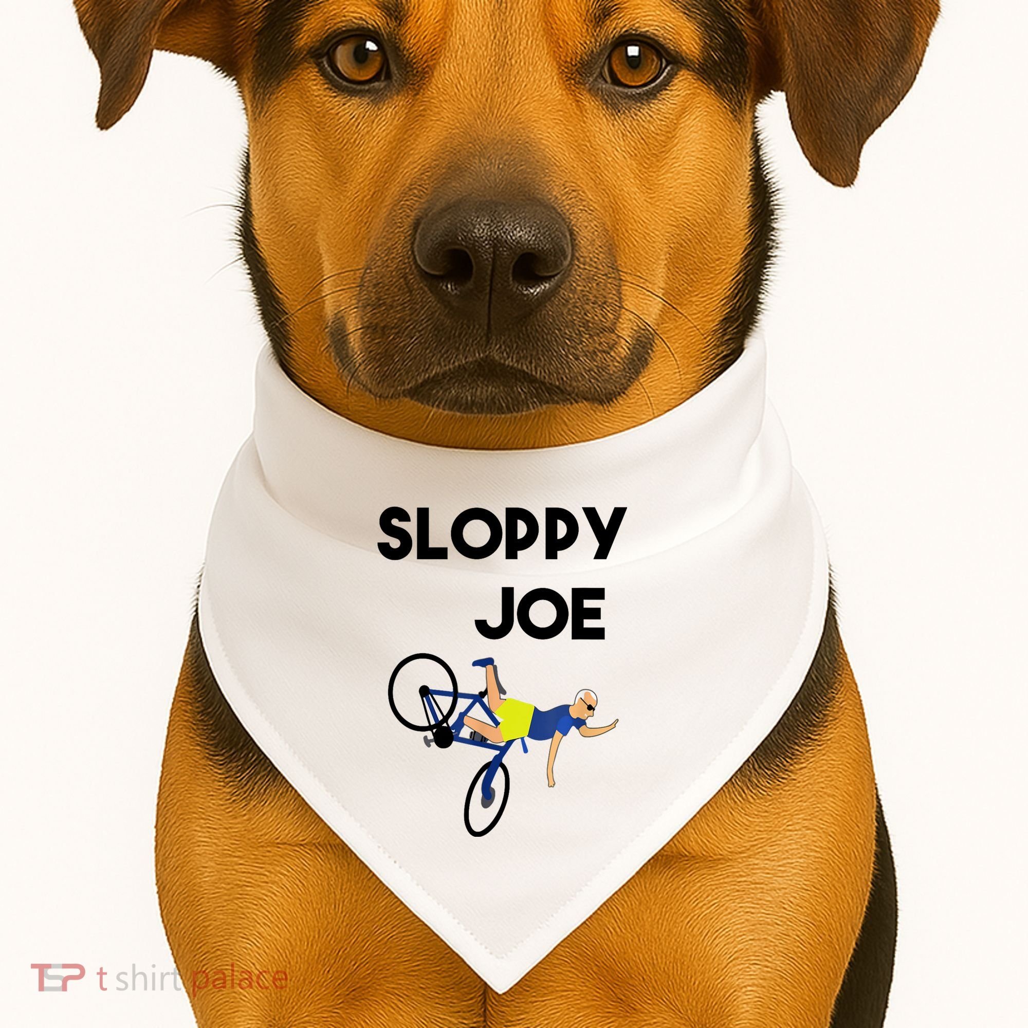 Sloppy Joe Bicycle Funny Sarcastic USA-Made Doggie Bandana