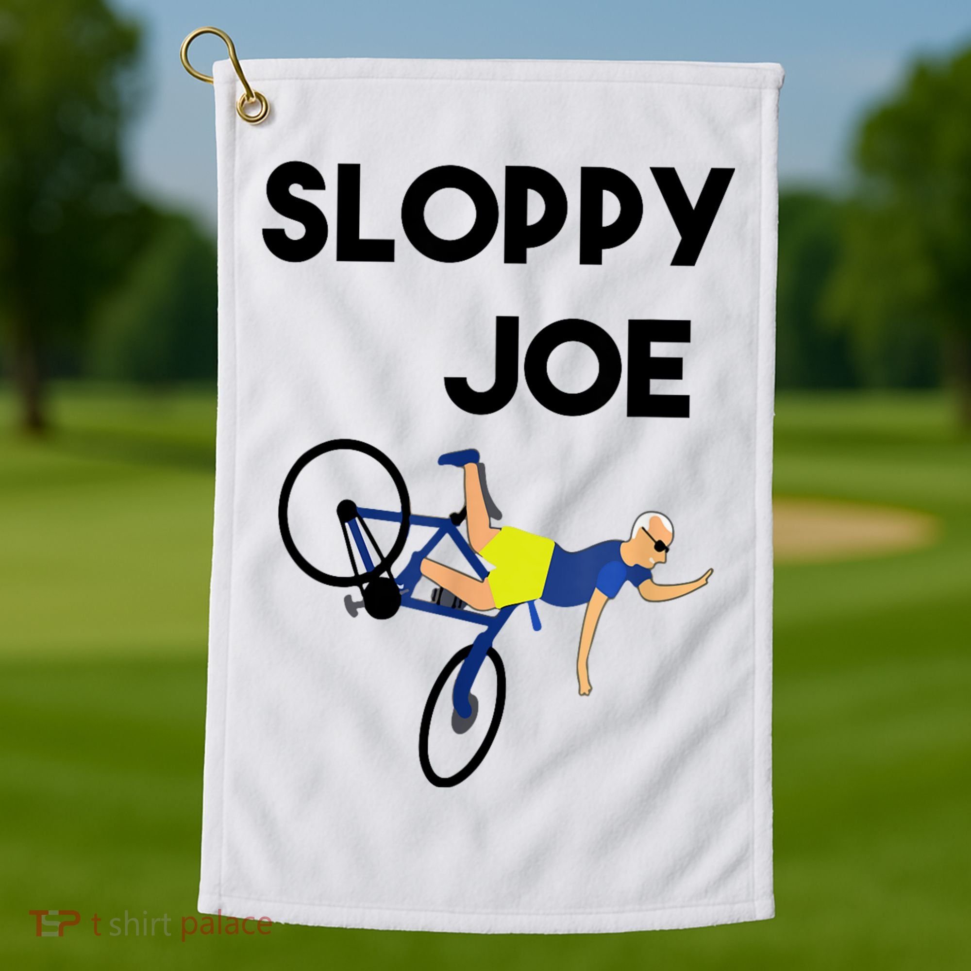 Sloppy Joe Bicycle Funny Sarcastic Golf Towel