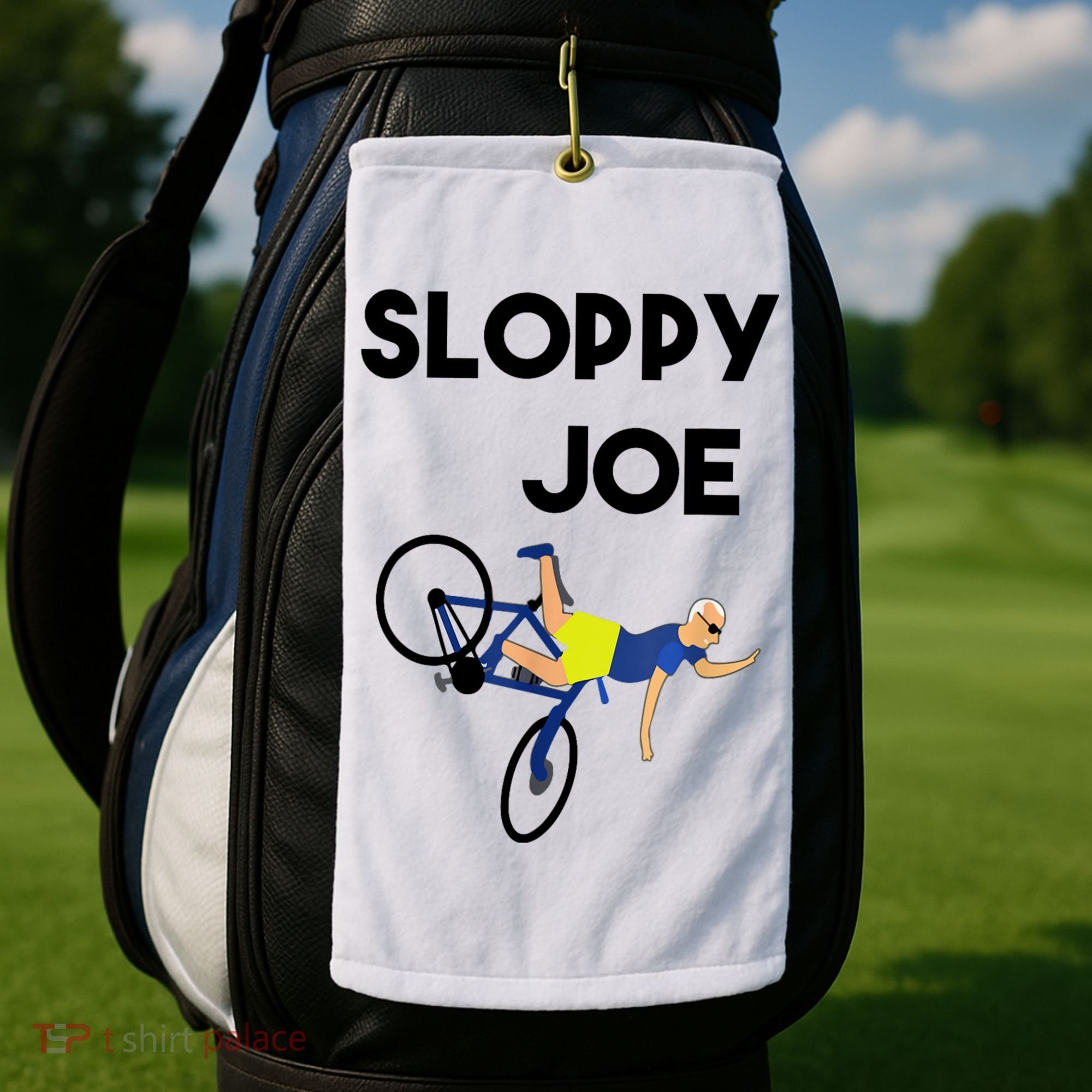 Sloppy Joe Bicycle Funny Sarcastic Golf Towel