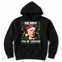 Santa Joe Biden Merry 4th Of Easter Ugly Sweater Christmas Sweatshirt Hoodie thumb 0