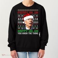 Santa Joe Biden Merry Uh Uh Christmas Ugly Sweater Sweatshirt Women's Sweatshirt thumb 0