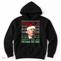 Santa Joe Biden Merry Uh Uh Christmas Ugly Sweater Sweatshirt Hoodie thumb 0