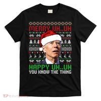 Santa Joe Biden Merry Uh Uh Christmas Ugly Sweater Sweatshirt T-Shirt thumb 0