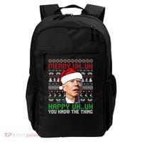 Santa Joe Biden Merry Uh Uh Christmas Ugly Sweater Sweatshirt Backpack thumb 0