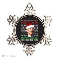 Santa Joe Biden Merry Uh Uh Christmas Ugly Sweater Sweatshirt Ornament thumb 0