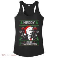 Santa Joe Biden Merry Thanksgiving Ugly Christmas Sweater Sweatshirt Ladies PosiCharge Competitor Racerback Tank thumb 0