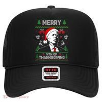 Santa Joe Biden Merry Thanksgiving Ugly Christmas Sweater Sweatshirt Hat thumb 0