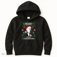 Santa Joe Biden Merry Thanksgiving Ugly Christmas Sweater Sweatshirt Kids Hoodie thumb 0
