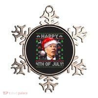 Santa Joe Biden Happy 4th Of July Ugly Christmas Meaningful Gift Ornament thumb 0