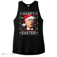 Santa Joe Biden Happy Easter Ugly Christmas Sweater Ladies PosiCharge Tri-Blend Wicking Tank thumb 0