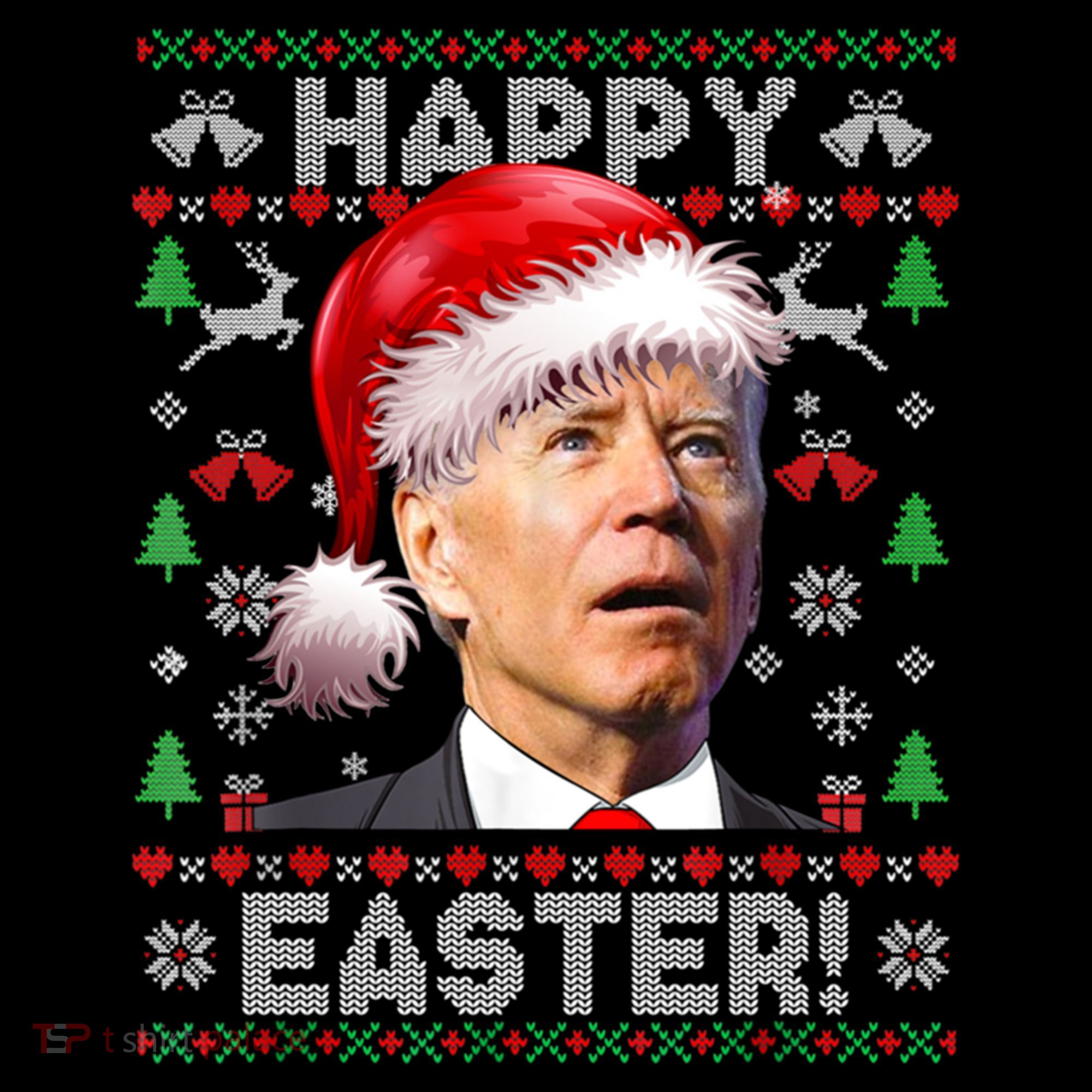 Santa Joe Biden Happy Easter Ugly Christmas Sweater Coffee Mug