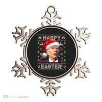 Santa Joe Biden Happy Easter Ugly Christmas Sweater Ornament thumb 0