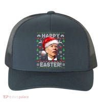 Santa Joe Biden Happy Easter Ugly Christmas Sweater Yupoong Adult 5-Panel Trucker Hat thumb 0
