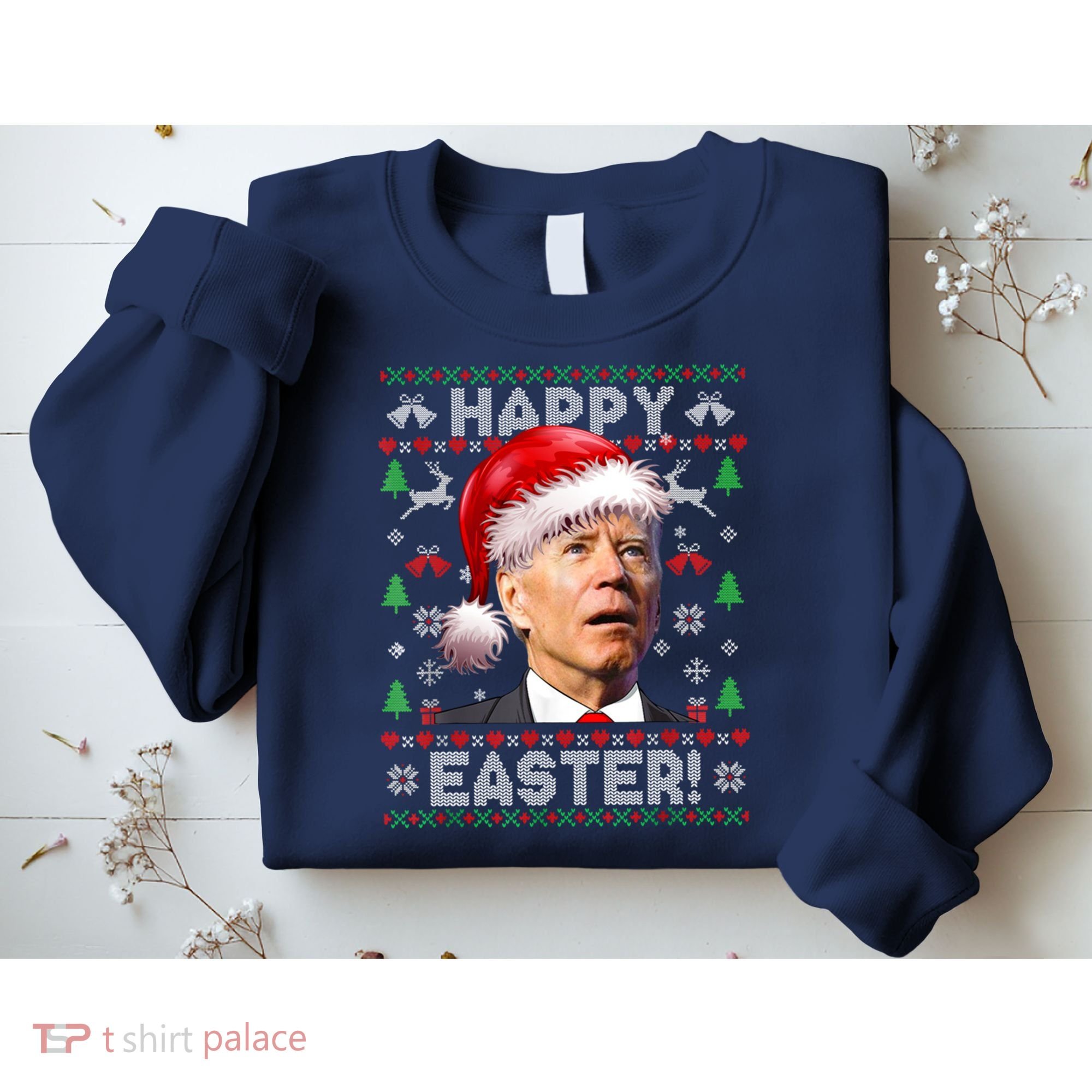 Santa Joe Biden Happy Easter Ugly Christmas Sweater Sweatshirt