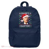 Santa Joe Biden Happy Easter Ugly Christmas Sweater 16 in Basic Backpack thumb 0