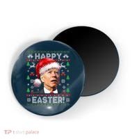 Santa Joe Biden Happy Easter Ugly Christmas Sweater Magnet thumb 0