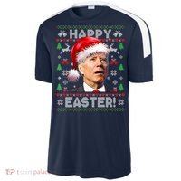 Santa Joe Biden Happy Easter Ugly Christmas Sweater Sport-Tek Competitor United Soccer Jersey thumb 2
