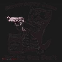 Strawberry Jams But My Gun Dont Funny Cat Gift Bucket Hat thumb 4