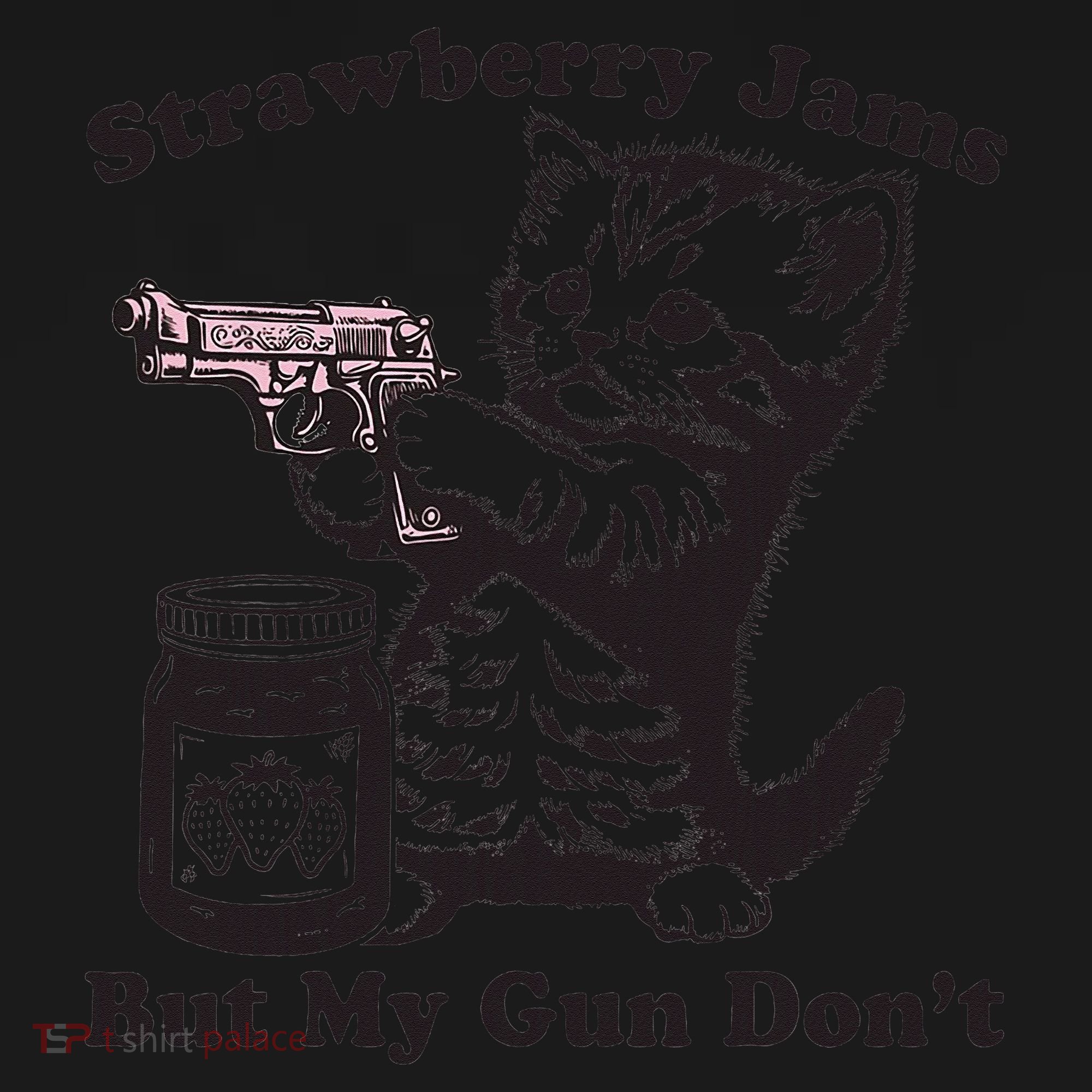 Strawberry Jams But My Gun Dont Funny Cat Gift Visor