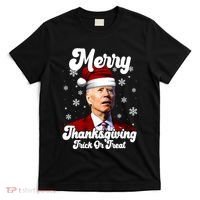 Santa Joe Biden Christmas Merry Thanksgiving Trick Or Treat T-Shirt thumb 0