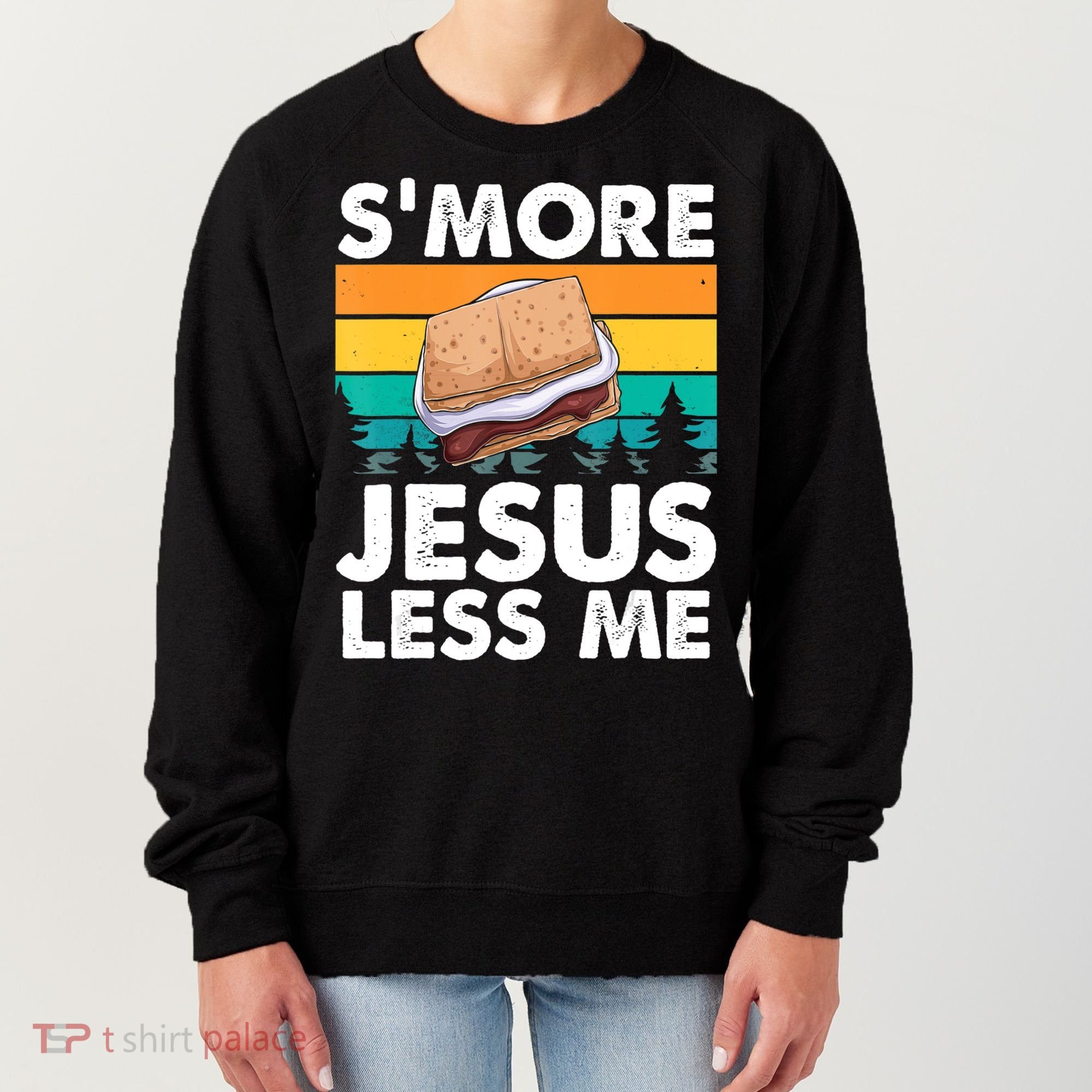S'more Jesus Christianity Lover Jesus Teachings Camper Women's Sweatshirt