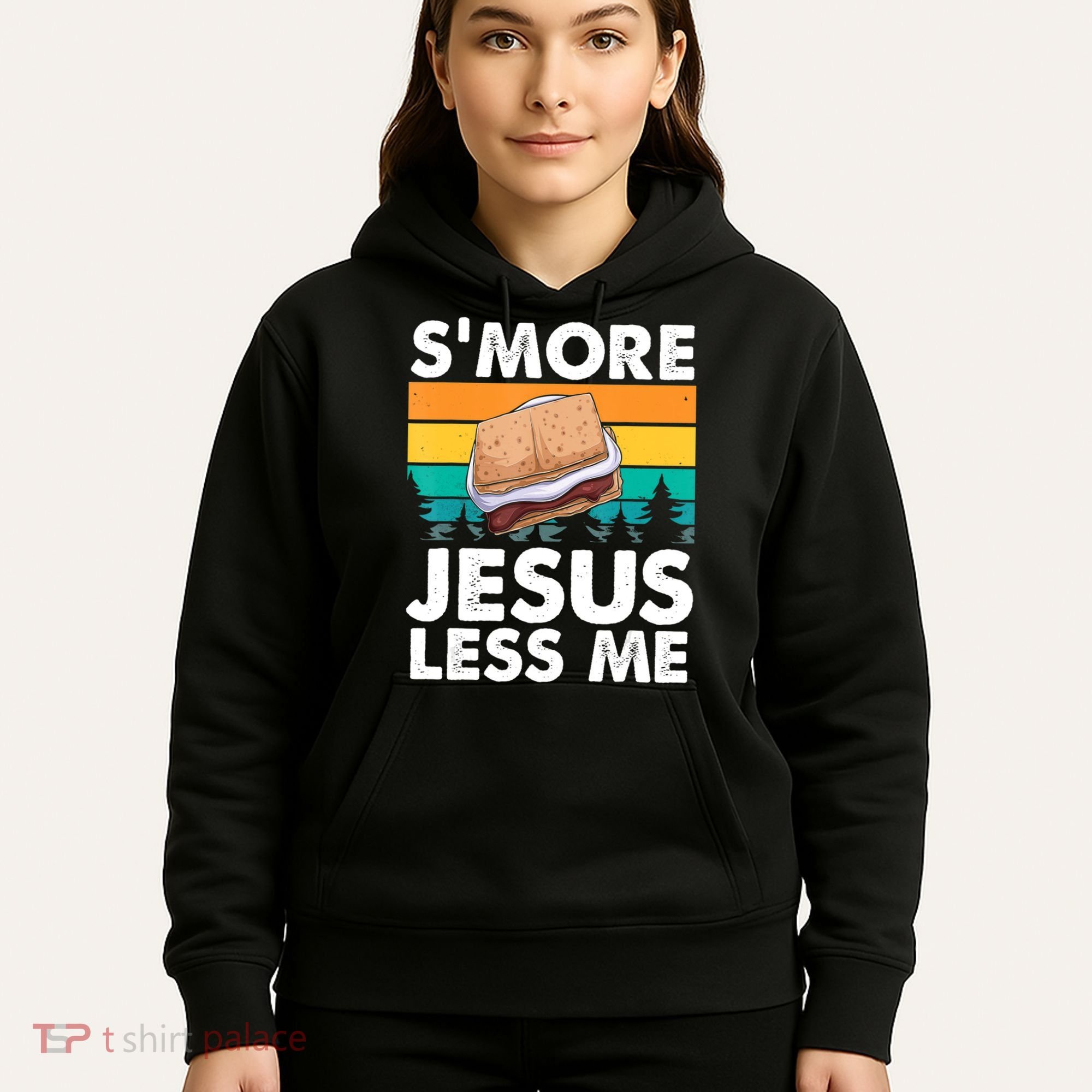 S'more Jesus Christianity Lover Jesus Teachings Camper Hoodie