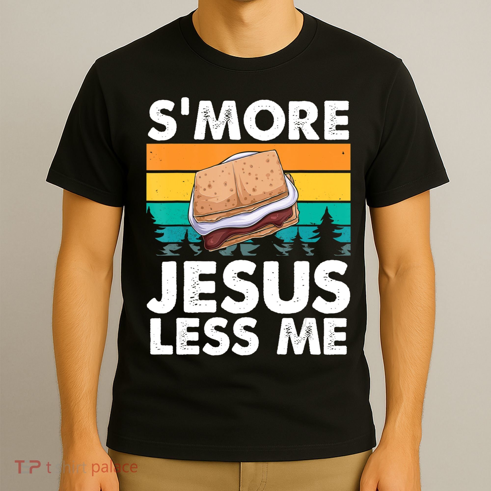 S'more Jesus Christianity Lover Jesus Teachings Camper T-Shirt