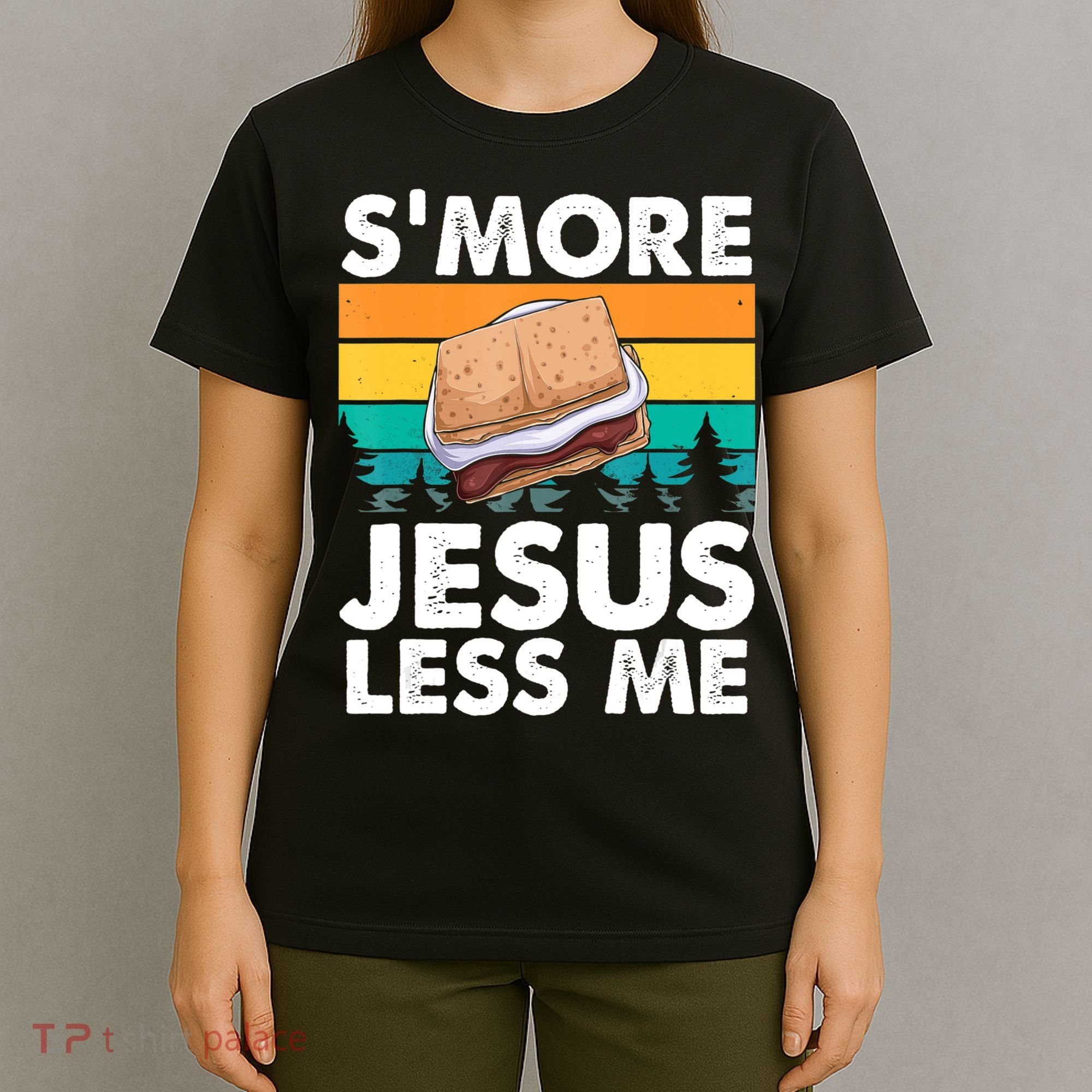 S'more Jesus Christianity Lover Jesus Teachings Camper T-Shirt